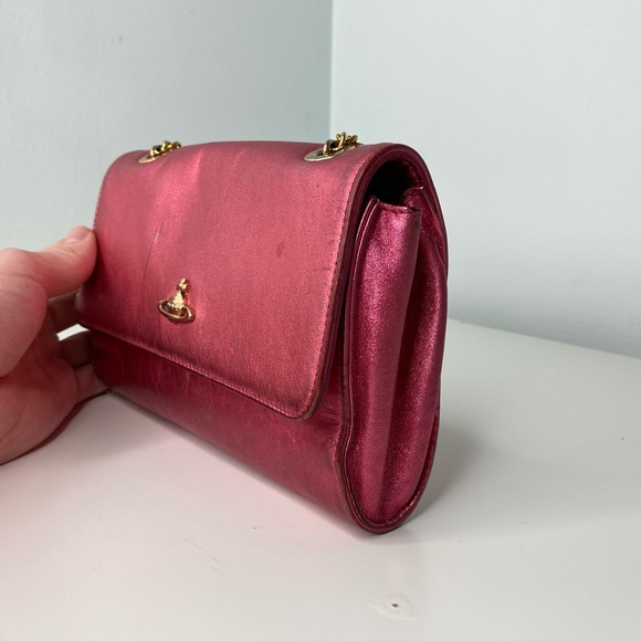 Vivienne Westwood Pink Metallic shoulder bag - Picture 4 of 10